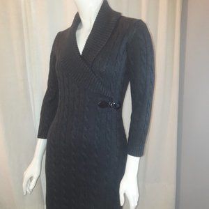 Calvin Klein Cable Knit Sweater Dress